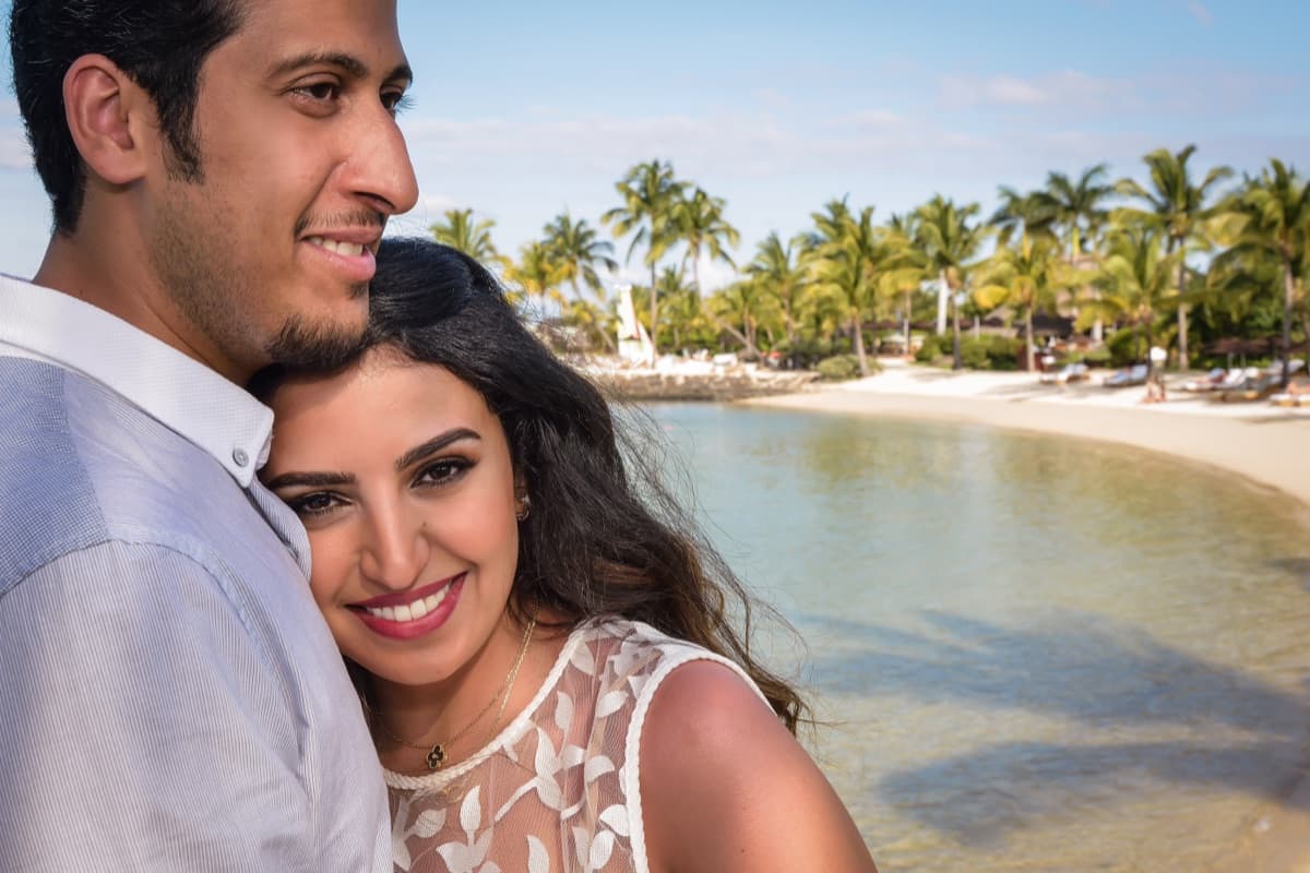 Elegant wedding setup at a Mauritius resort